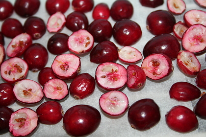 Halbierte Crannberies